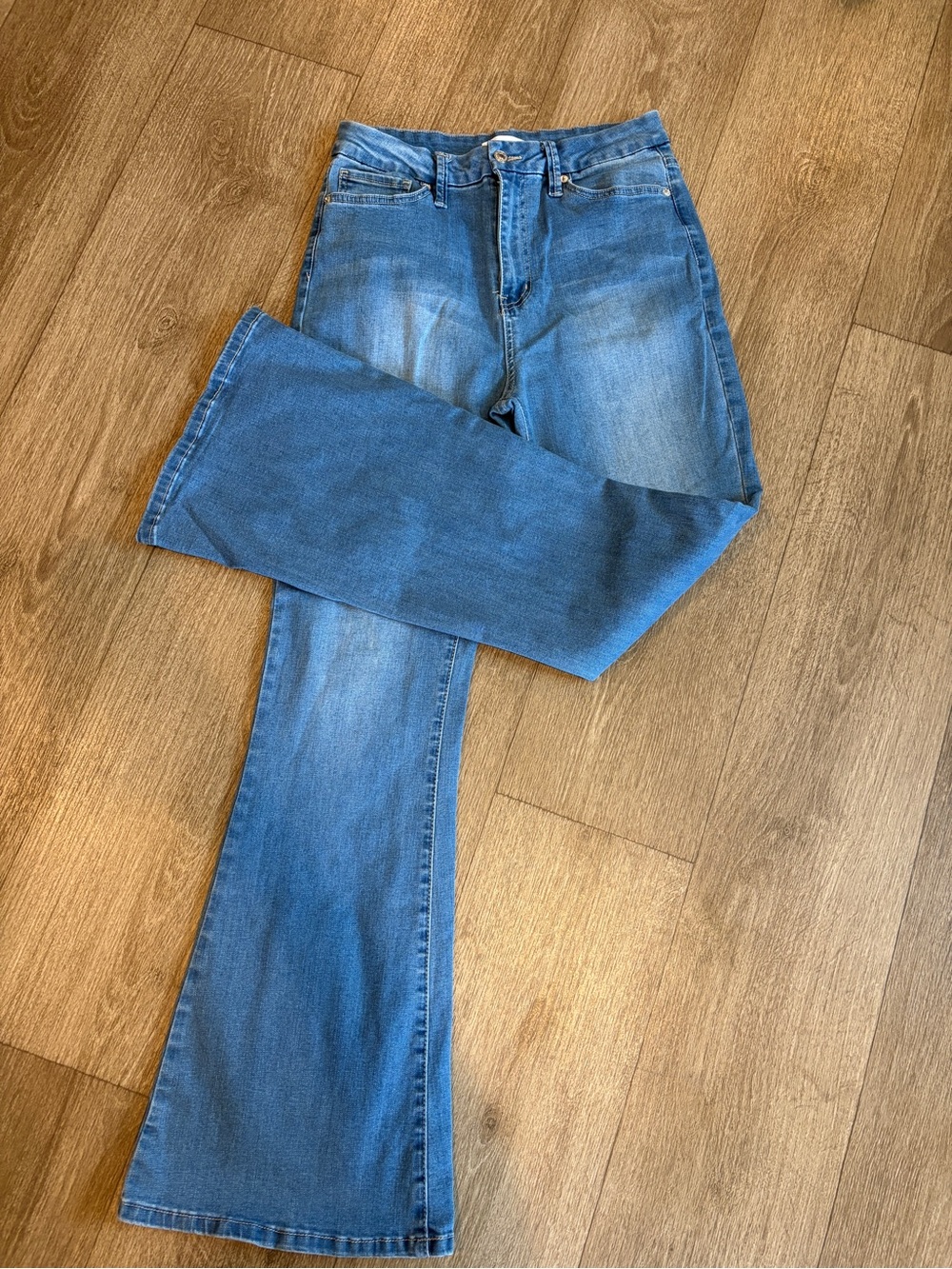 Forever 21 Medium Blue Flare Jeans